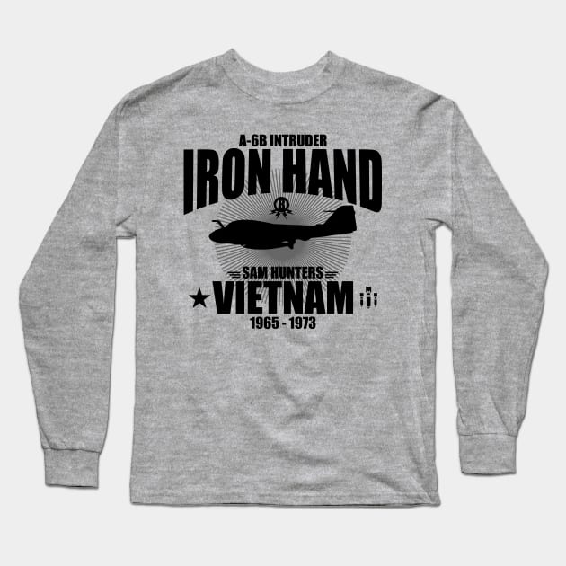 A-6 Intruder Iron Hand Long Sleeve T-Shirt by TCP